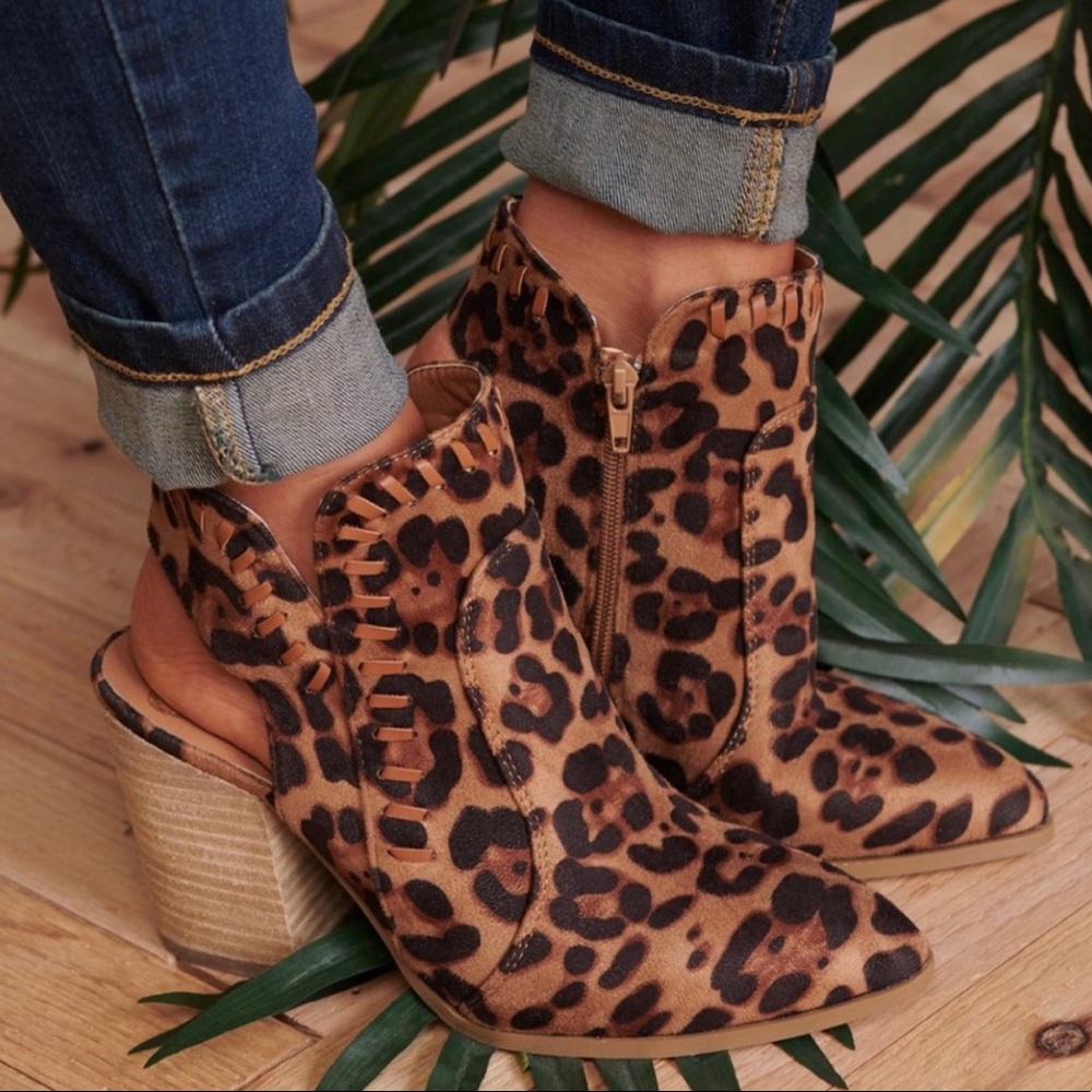 Leopard Booties